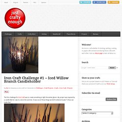 Iron Craft Challenge #1 - Iced Willow Branch Candleholder
