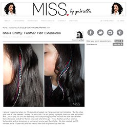 Shes Crafty: Feather Hair Extensions