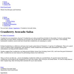 Cranberry Avocado Salsa