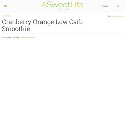 Cranberry Orange Smoothie