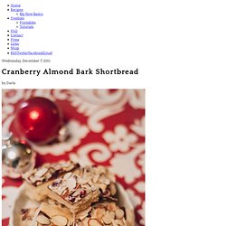 Cranberry Almond Bark Shortbread