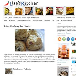 Raisin Cranberry Tea Biscuits