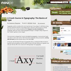 A Crash Course in Typography: The Basics of Type - Noupe ...