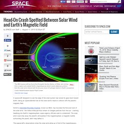 Head-On Crash Spotted Between Solar Wind and Earth's Magnetic Field (Build 20100722155716)