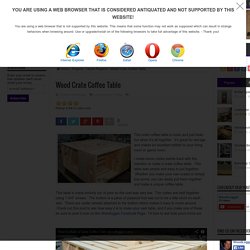 Wood Crate Coffee Table - WoodLogger