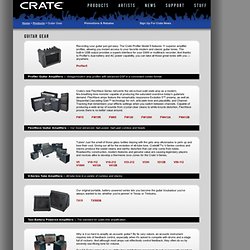Crate - The Best Value In Professional Tone