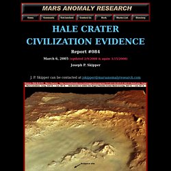 Hale Crater Civilization Evidence