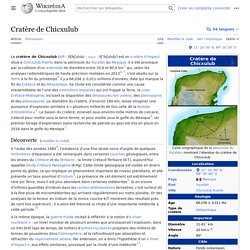 Cratère de Chicxulub