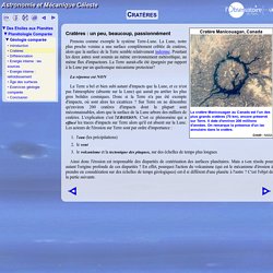 Introduction cours:des Cratères?