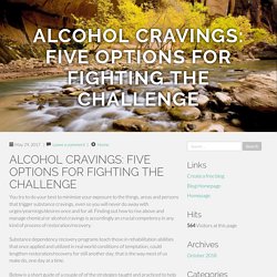 ALCOHOL CRAVINGS: FIVE OPTIONS FOR FIGHTING THE CHALLENGE