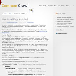 New Crawl Data Available!