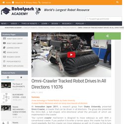 Omni-Crawler Tracked Robot Drives In All Directions 11076 - Robotpark ACADEMY