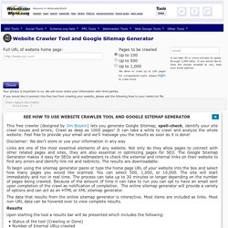 Free Site Crawler and Google Sitemap Generator