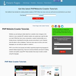 PHP Web Crawler & Spider Tutorials
