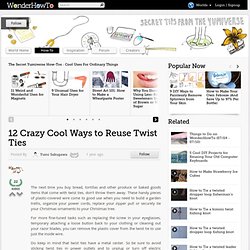 12 Crazy Cool Ways to Reuse Twist Ties