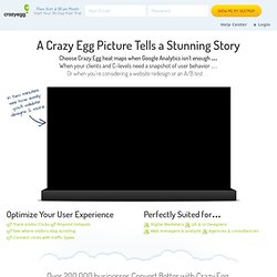 Crazy Egg – Visualize where your visitors click