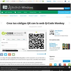 Crea tus códigos QR con la web QrCode Monkey