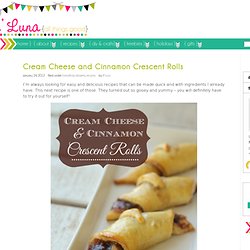 Cream Cheese and Cinnamon Crescent Rolls