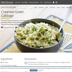 Creamed Green Cabbage