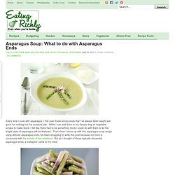 Creamy Asparagus Ends Soup