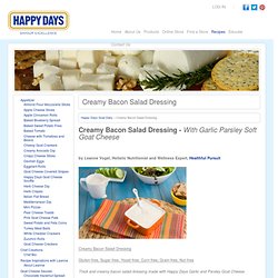 Creamy Bacon Salad Dressing