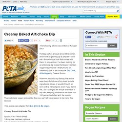 Creamy Baked Artichoke Dip