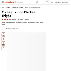 Creamy Lemon Chicken Thighs Recipe