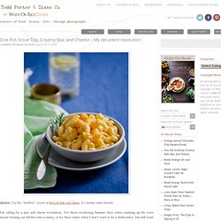 Best Stove Top, One Pot Macaroni and Cheese Recipe