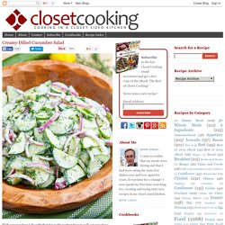 Creamy Dilled Cucumber Salad on Closet Cooking