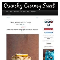 Creamy Lemon Crumb Bars Recipe