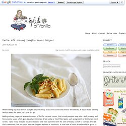 Pasta with creamy pumpkin sauce (vegan)