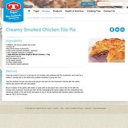Creamy Smoked Chicken Filo Pie