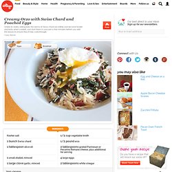 Creamy Orzo with Swiss Chard and Poached Eggs