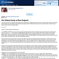 creanaugusta: The Gilbert family of New England