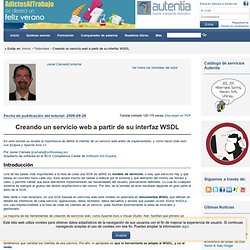 Creando un servicio web a partir de su interfaz WSDL