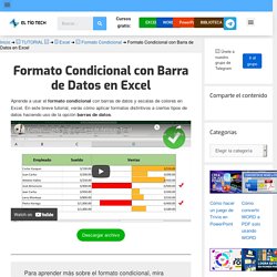 □ Cómo crear una Barra de Datos con Formato Condicional en Excel