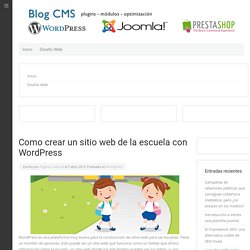 Como crear un sitio web de la escuela con WordPress