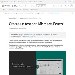Creare un test con Microsoft Forms - OneNote