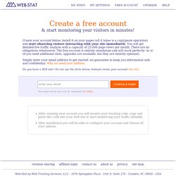 Create a Free Web-Stat Account