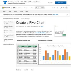 Create a PivotChart