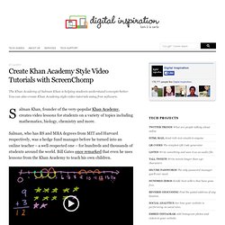 How to Create Khan Academy Style Video Lessons?