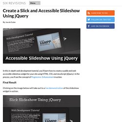 Create a Slick and Accessible Slideshow Using jQuery