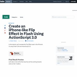 Create an iPhone-like Flip Effect in Flash Using ActionScript 3.0