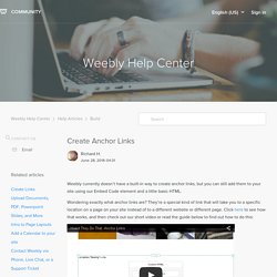 Create Anchor Links – Weebly Help Center