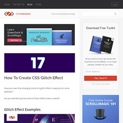 How To Create CSS Glitch Effect - CSS3 Animation Tutorial