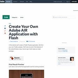 Create Your Own Adobe AIR Application with Flash