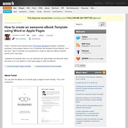 How to create awesome ebook template