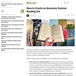 How to Create an Awesome Summer Reading List