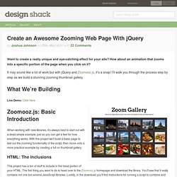 Create an Awesome Zooming Web Page With jQuery