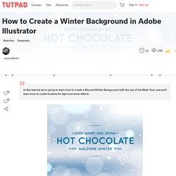 How to Create a Winter Background in Adobe Illustrator - Adobe Illustrator